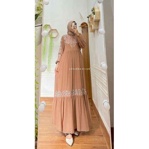Reyna-006 Gamis Cerutty Babydoll Bordir